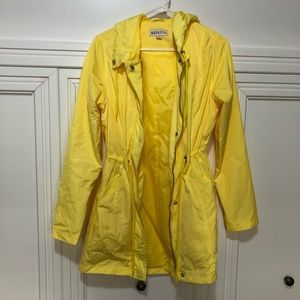 Yellow rain jacket